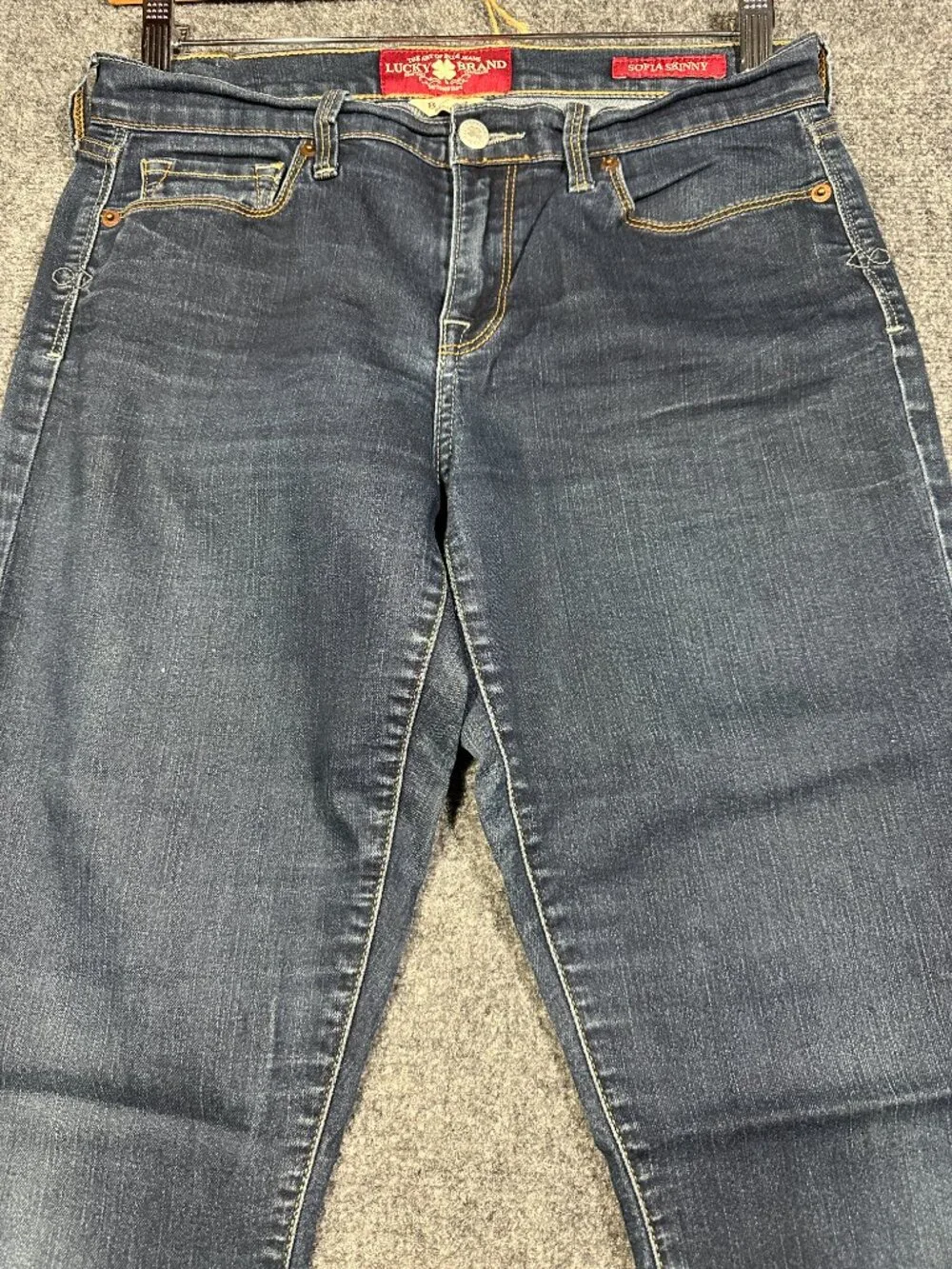 Lucky Brand Jeans Womens 8 Sofia Skinny Cotton Stretch Pockets Logo
